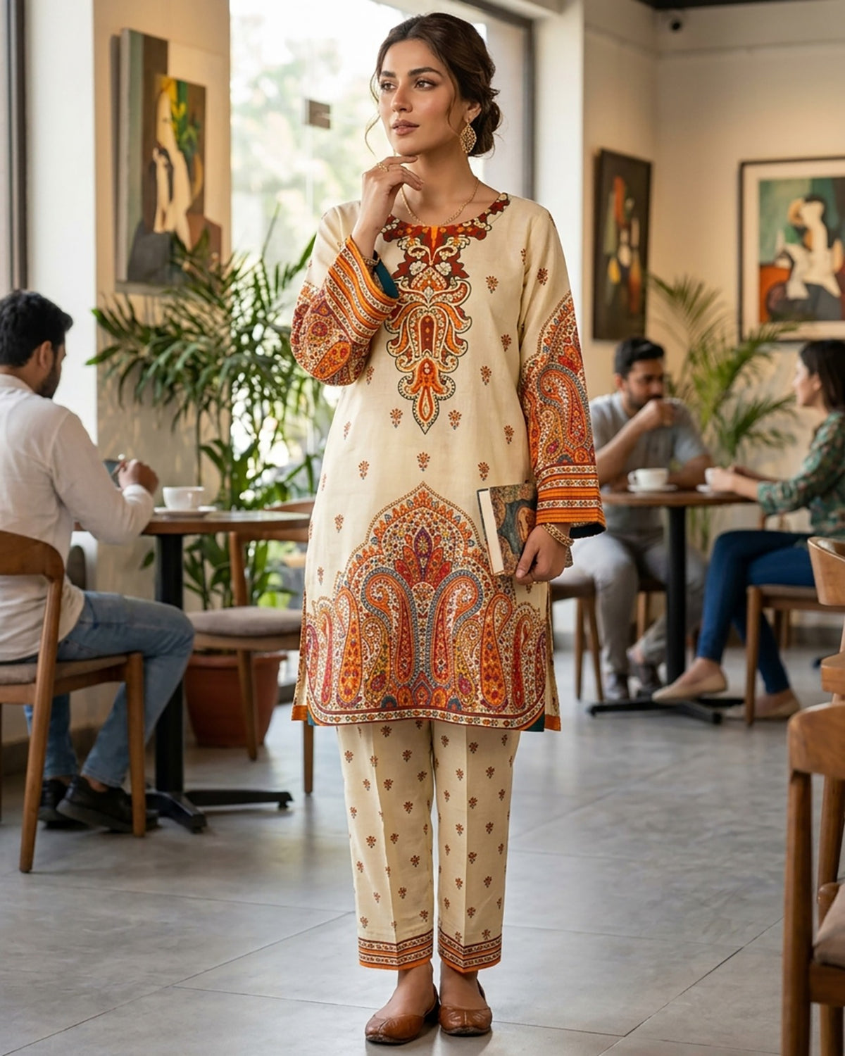 Rang E Saba - Printed - Premium Staple Linen