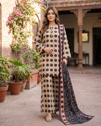 Khushrang - Printed - Premium Khaddar
