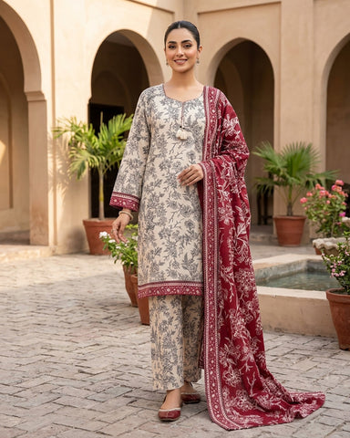 Khushrang - Printed - Premium Khaddar