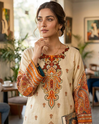 Rang E Saba - Printed - Premium Staple Linen
