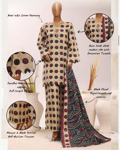 Khushrang - Printed - Premium Khaddar
