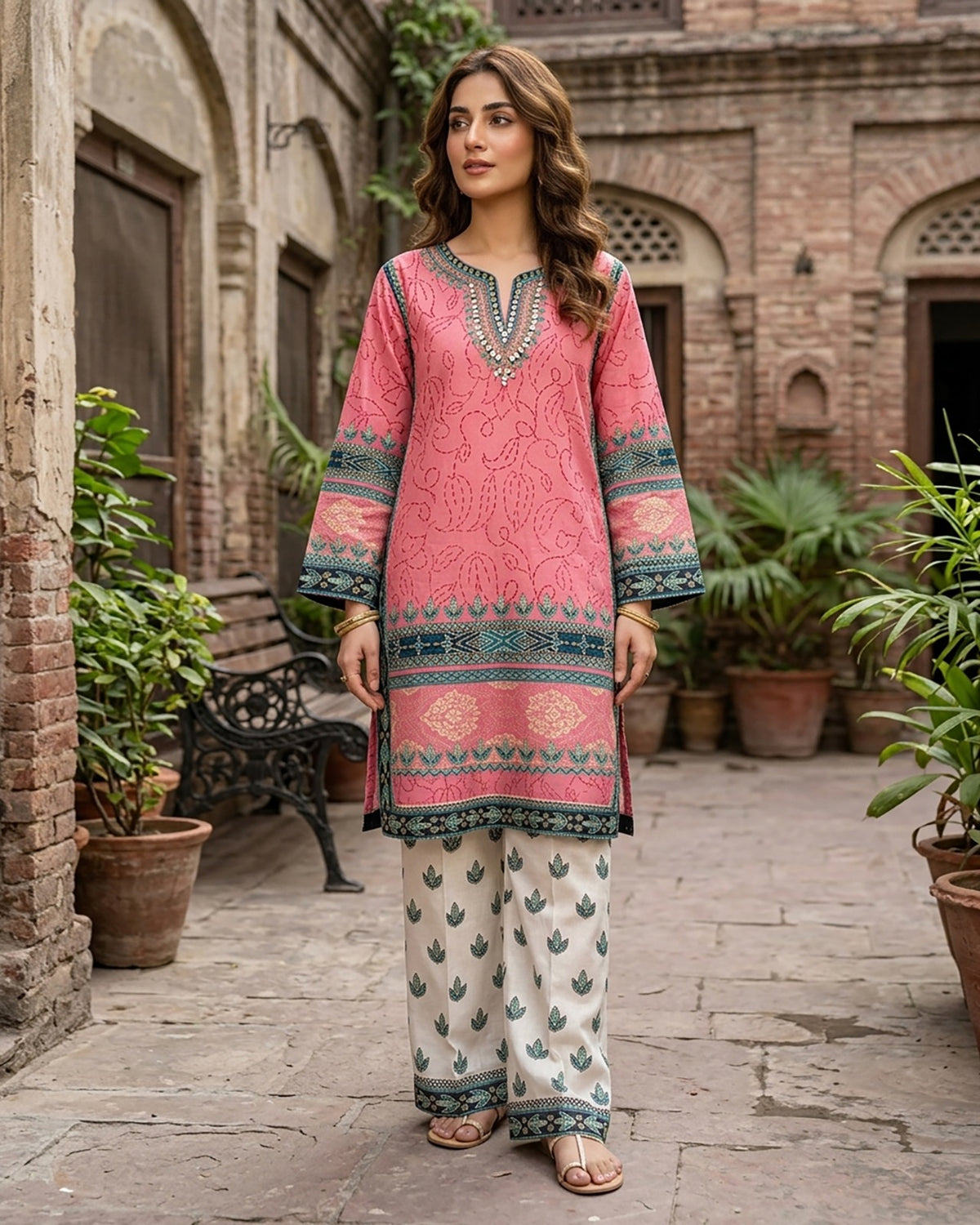 Rang E Saba - Printed - Premium Staple Linen