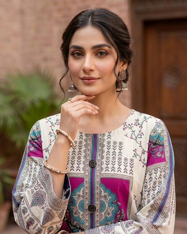Rang E Saba - Printed - Premium Staple Linen